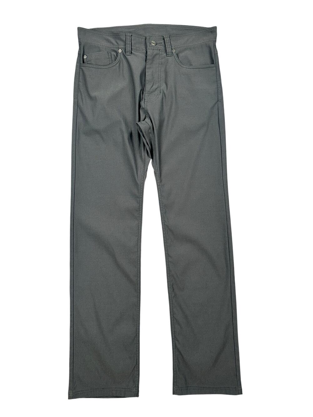 Prana Brion Performance Pants II Charcoal Gray — Size 33x32